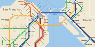 San Francisco mapa de metro