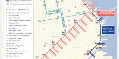 San Francisco cable car programación mapa