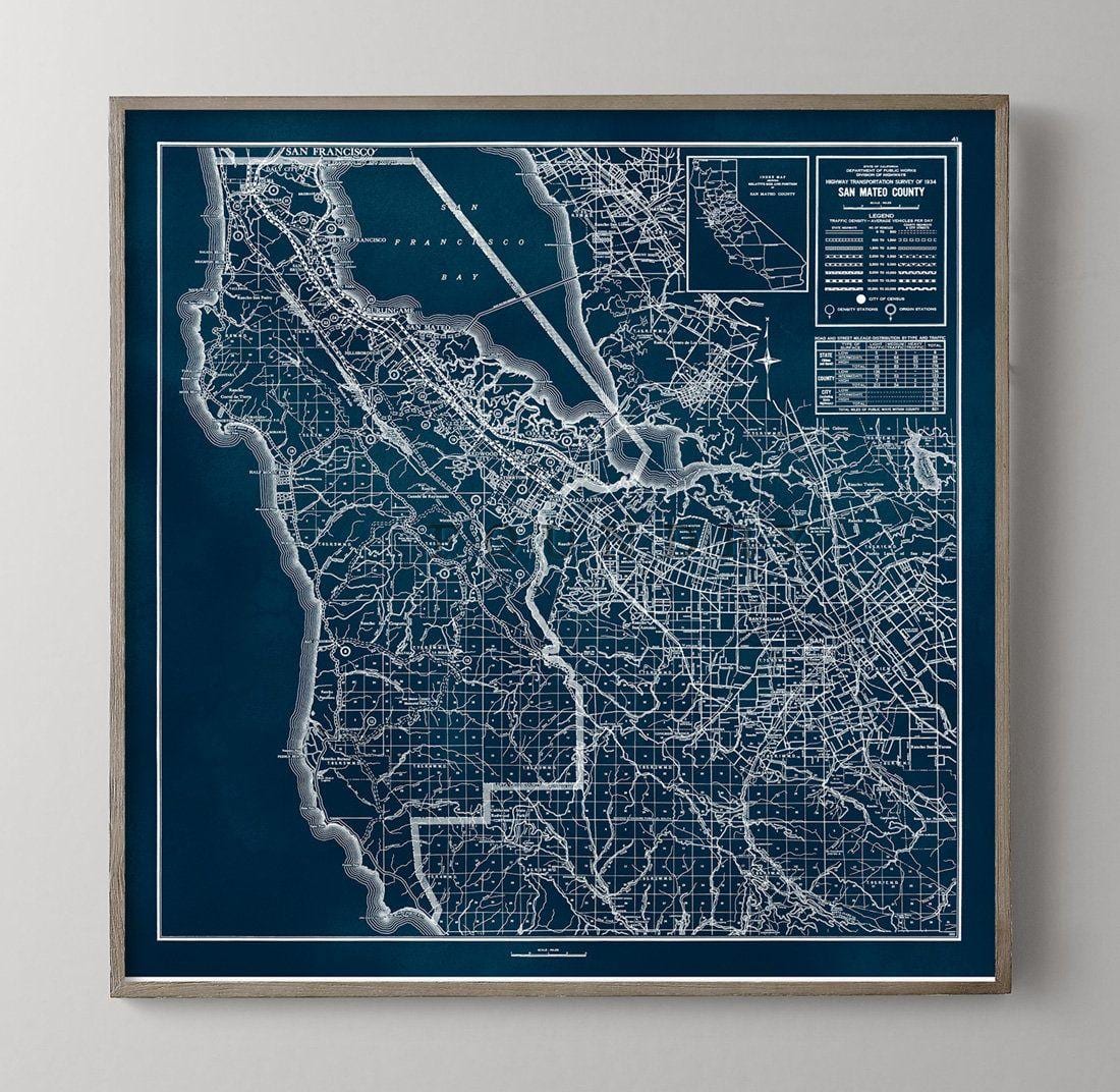 Mapa de la zona de la bahía de arte