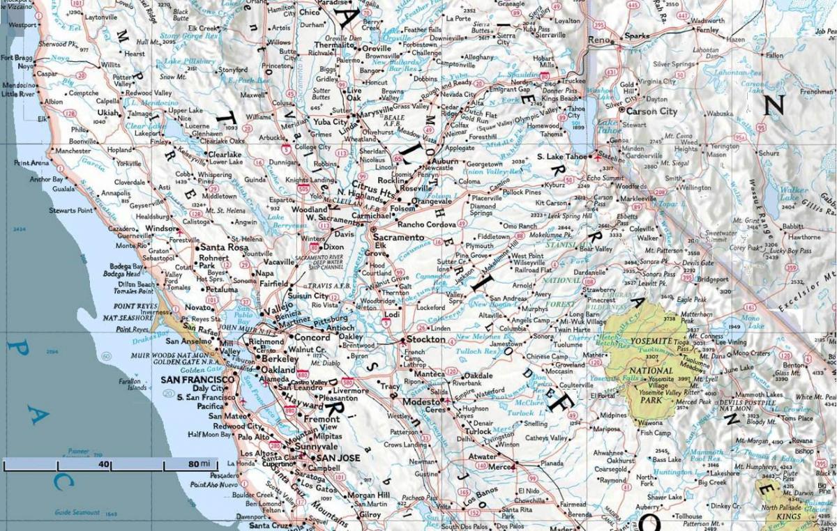 Mapa de norte de San Francisco
