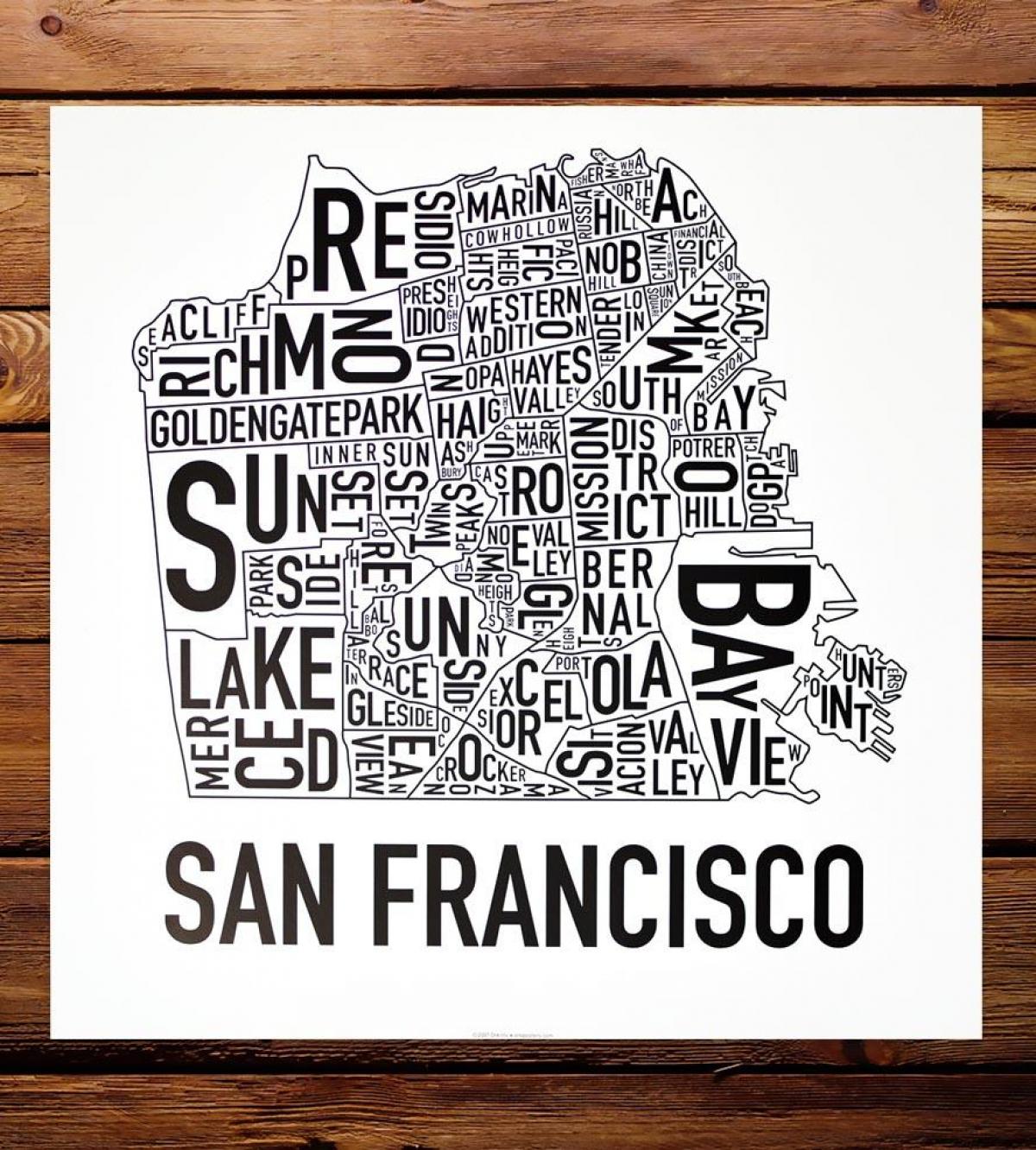 Mapa de barrio San Francisco de arte