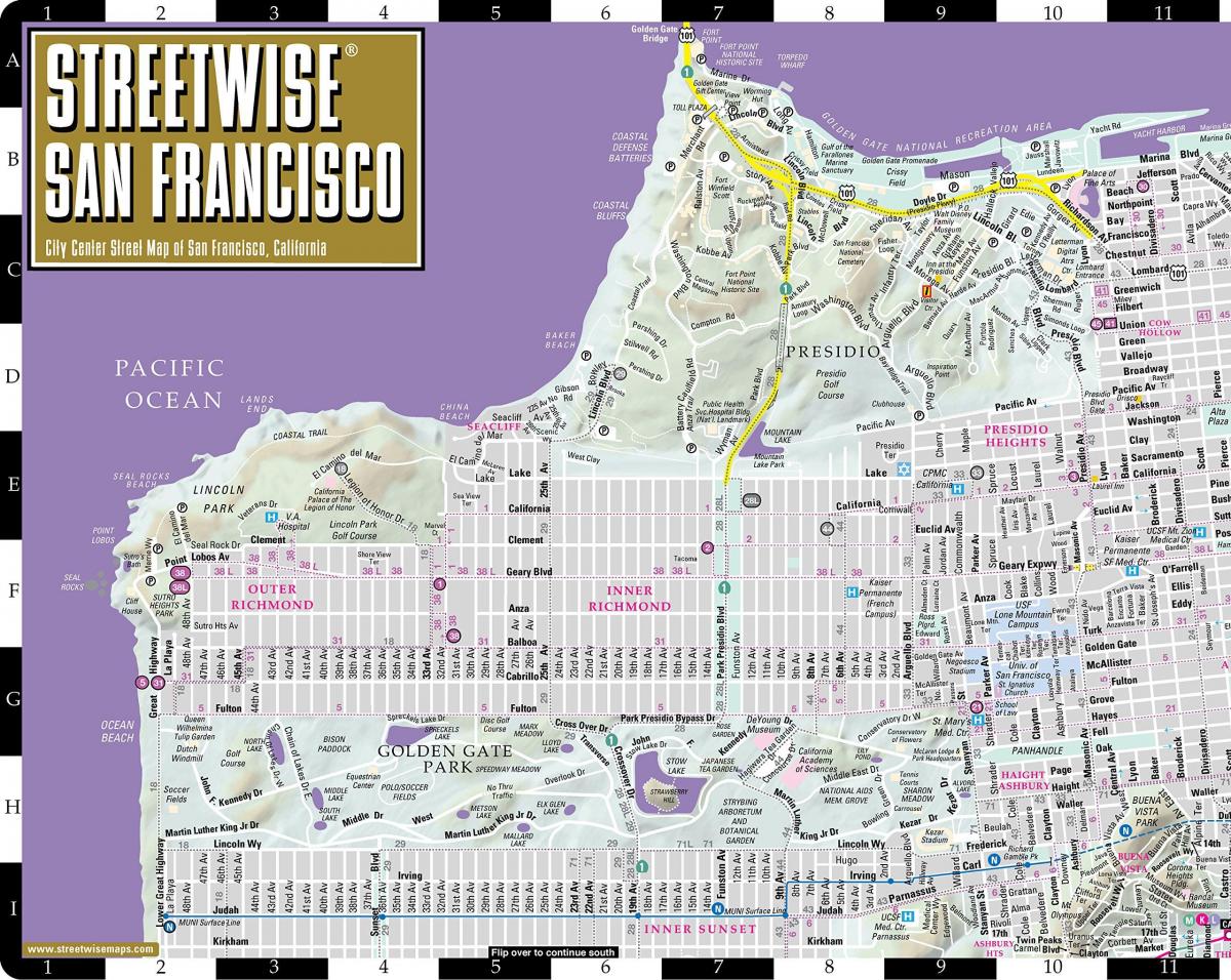 Mapa de callejero de San Francisco