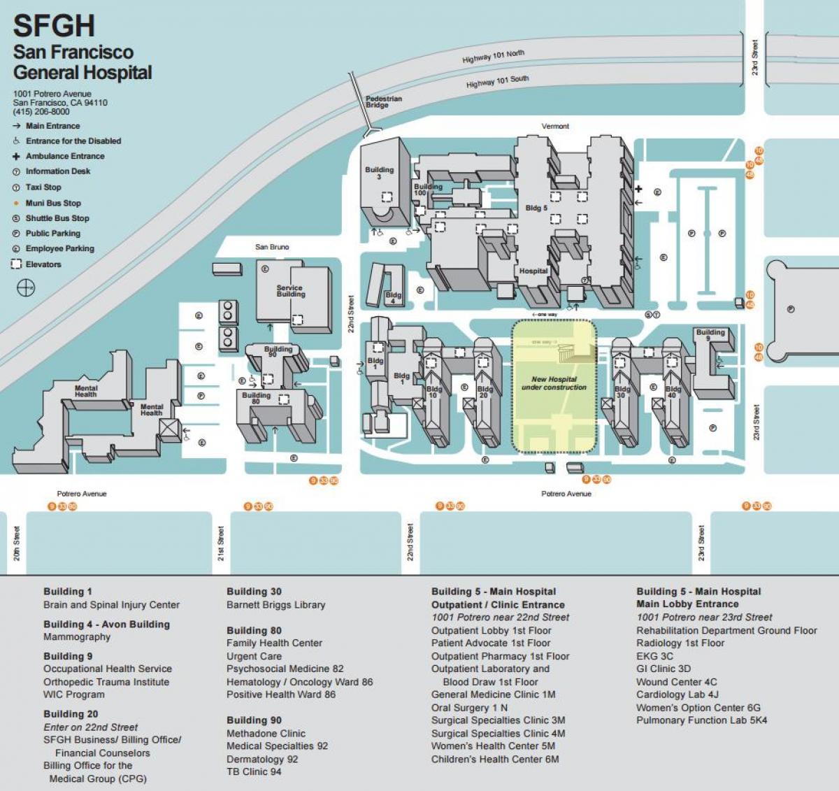 SFgh mapa del campus