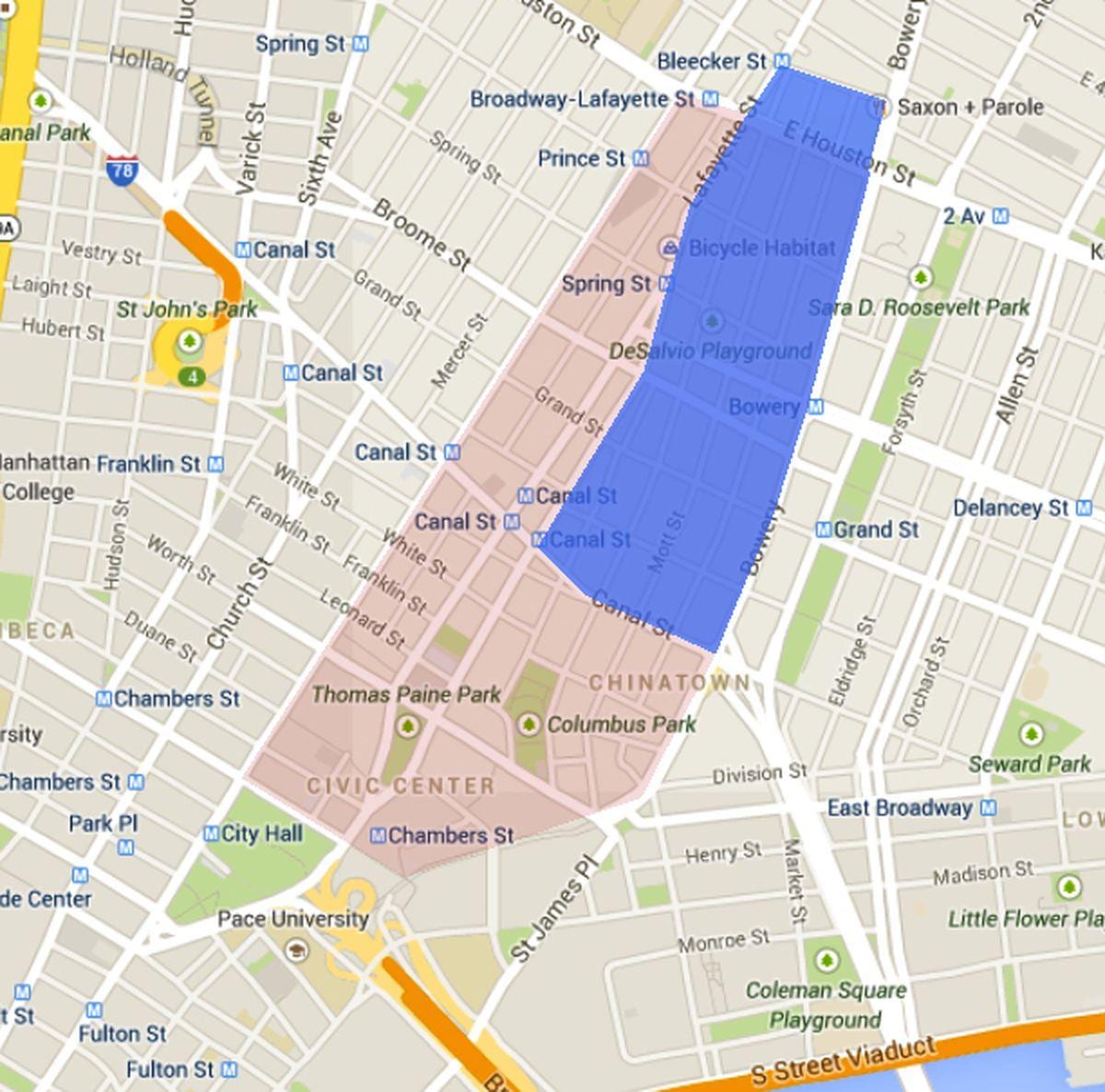 Mapa de little italy San Francisco 