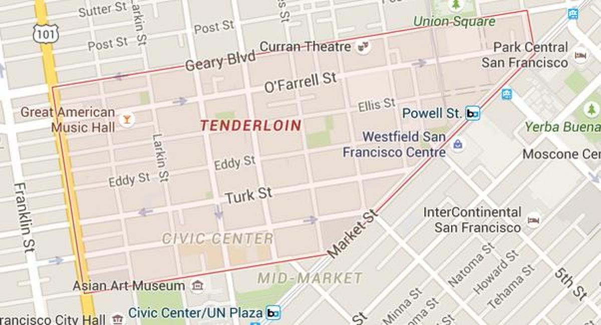 el lomo de San Francisco mapa