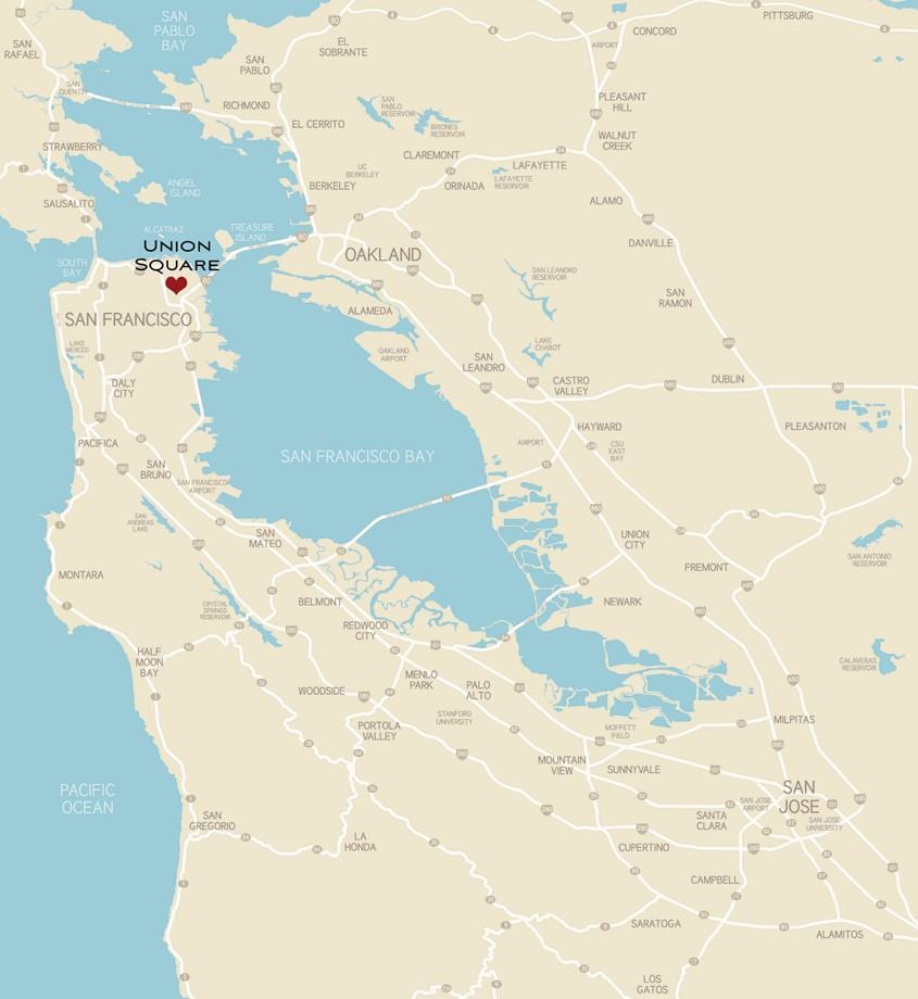 Mapa de la bahía de 