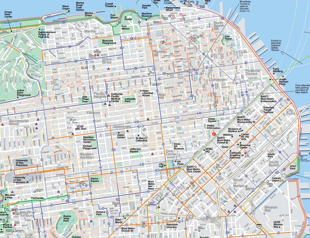 Mapas detallados de San Francisco