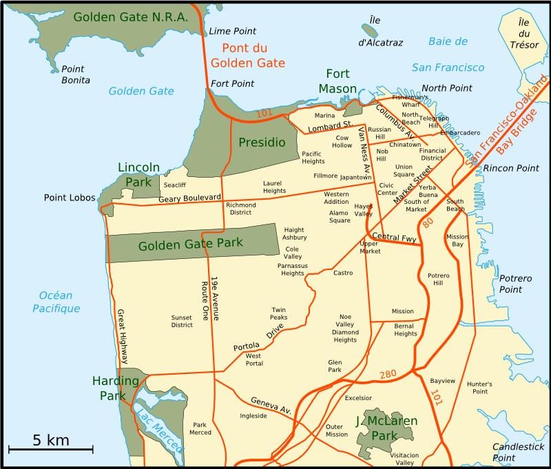 Mapa de área de la bahía