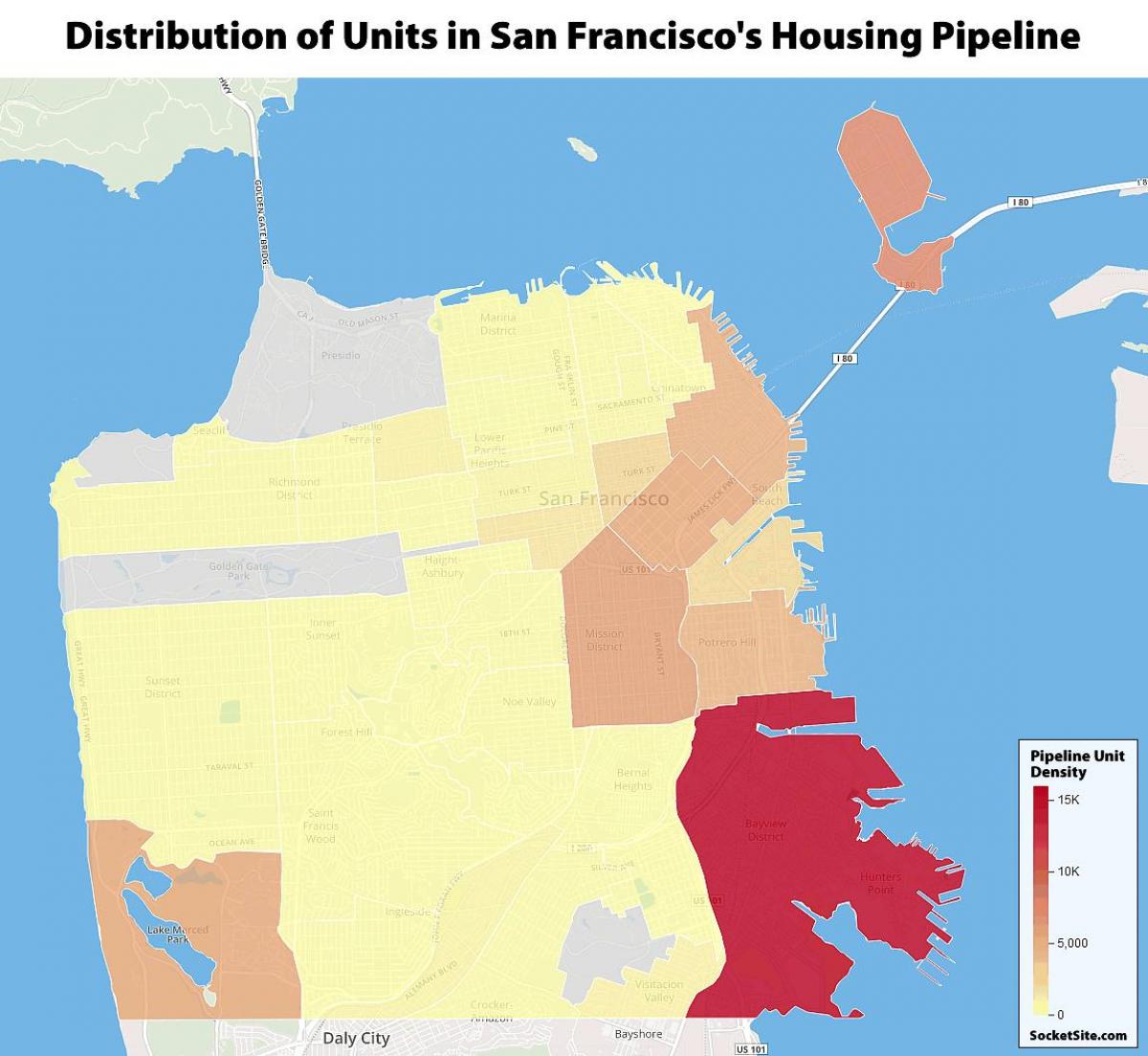 San Francisco de vivienda pública mapa