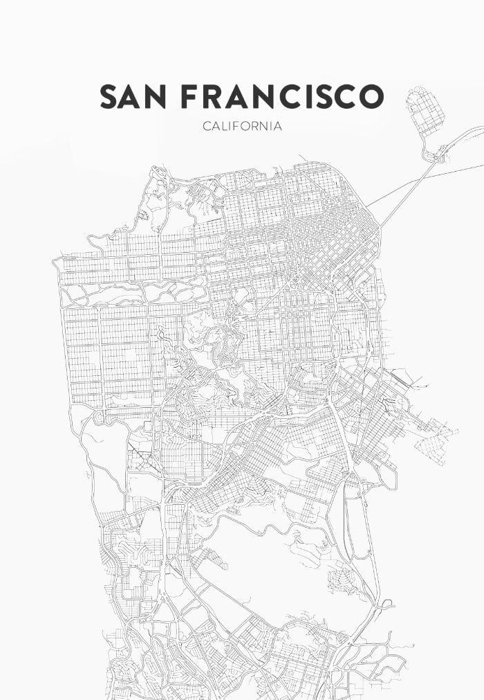 imprime el mapa de San Francisco