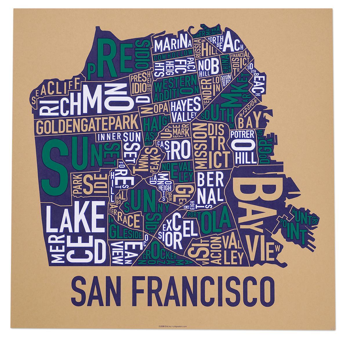 Barrio San Francisco mapa cartel