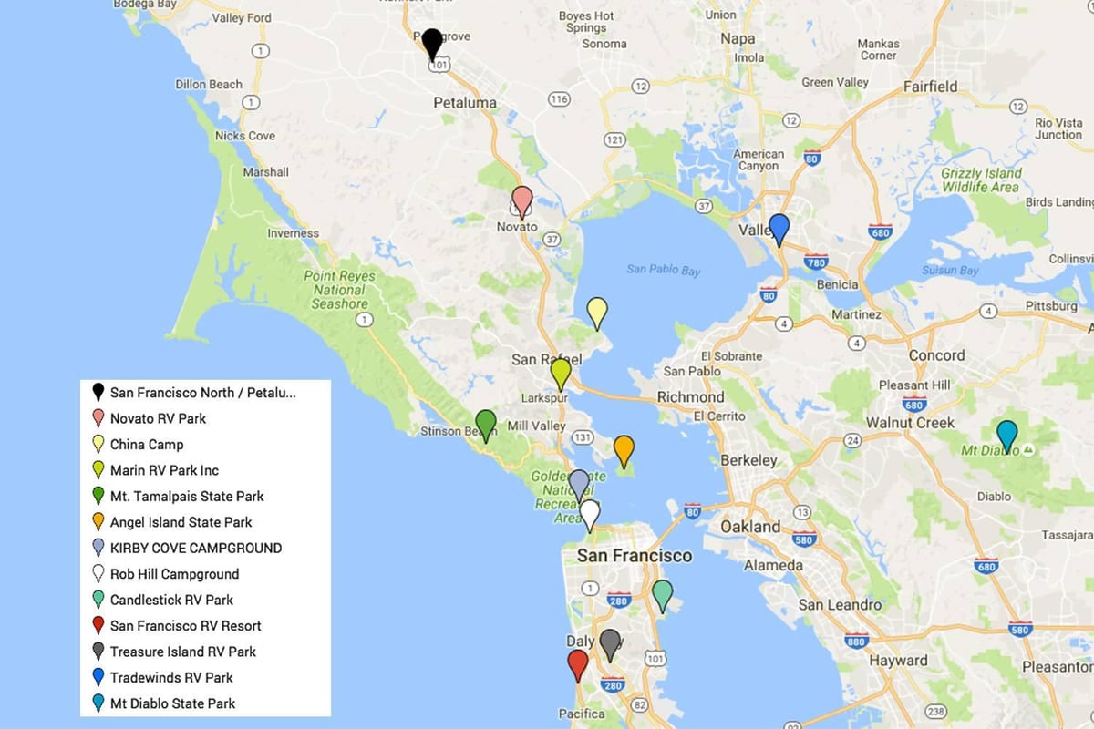 San Francisco destaca mapa