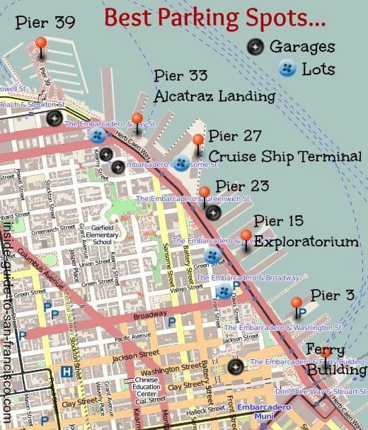 Mapa de SF de los parquímetros