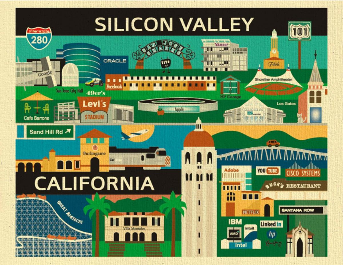 Mapa de silicon valley cartel