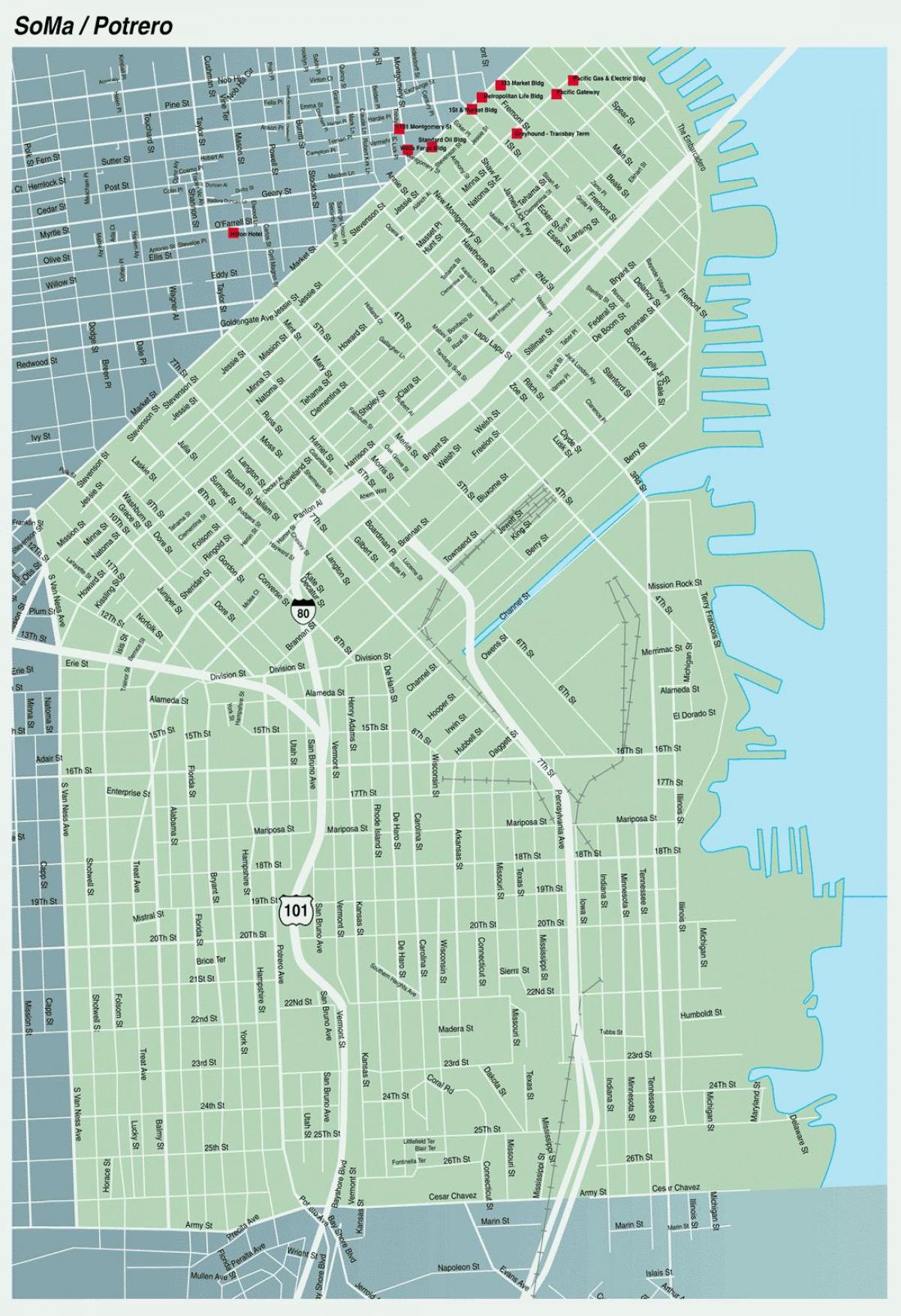mapa de soma de San Francisco