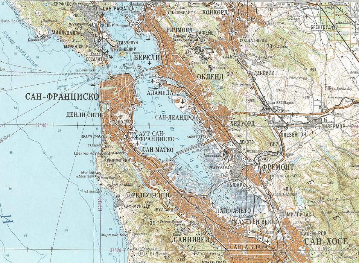 Mapa de la urss San Francisco