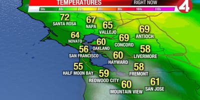 Mapa de la zona de la bahía de temperatura
