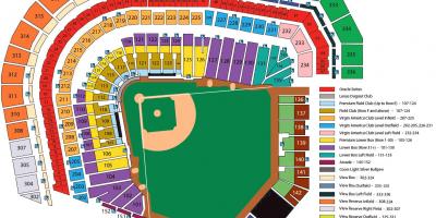SF giants stadium de asientos mapa
