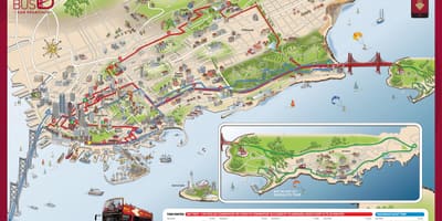 Mapa de la red de autobuses de San Francisco 