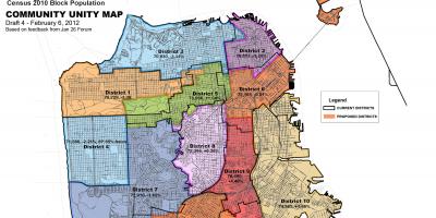 Mapa de distrito de San Francisco