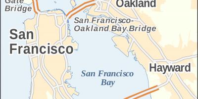 Mapa de San Francisco golden gate bridge