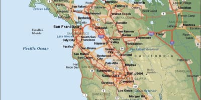 La bahía de san francisco mapa