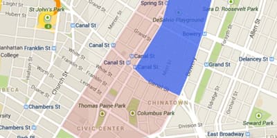 Mapa de little italy San Francisco 