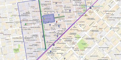 Mapa de la plaza de la unión tiendas