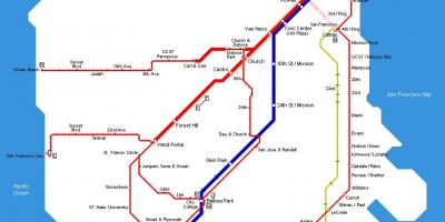 Mapa de la muni de tranvía