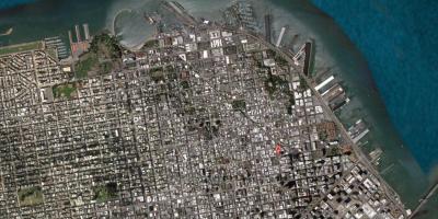 Mapa de San Francisco de satélite