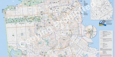 Mapa de San Francisco de bicicletas