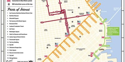 SFO tranvía mapa