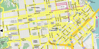 San Francisco lugares de interés mapa