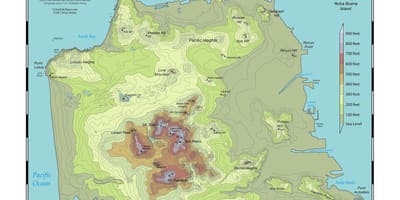 Mapa de San Francisco topo