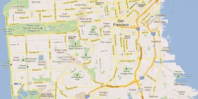 San Francisco de interés mapa