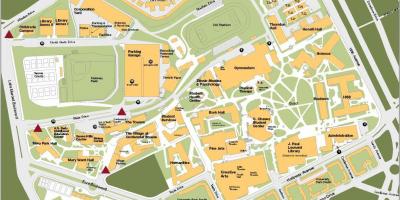 Universidad estatal de San Francisco el mapa del campus de