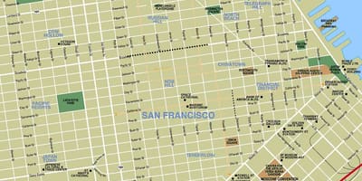 San Fran mapa turístico