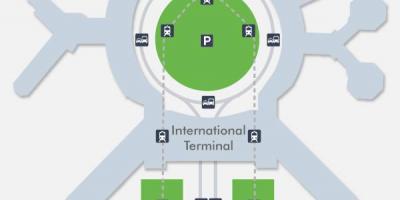 Mapa de la terminal 1 del aeropuerto SFO