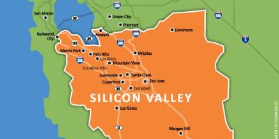 Silicon valley en el mapa del mundo